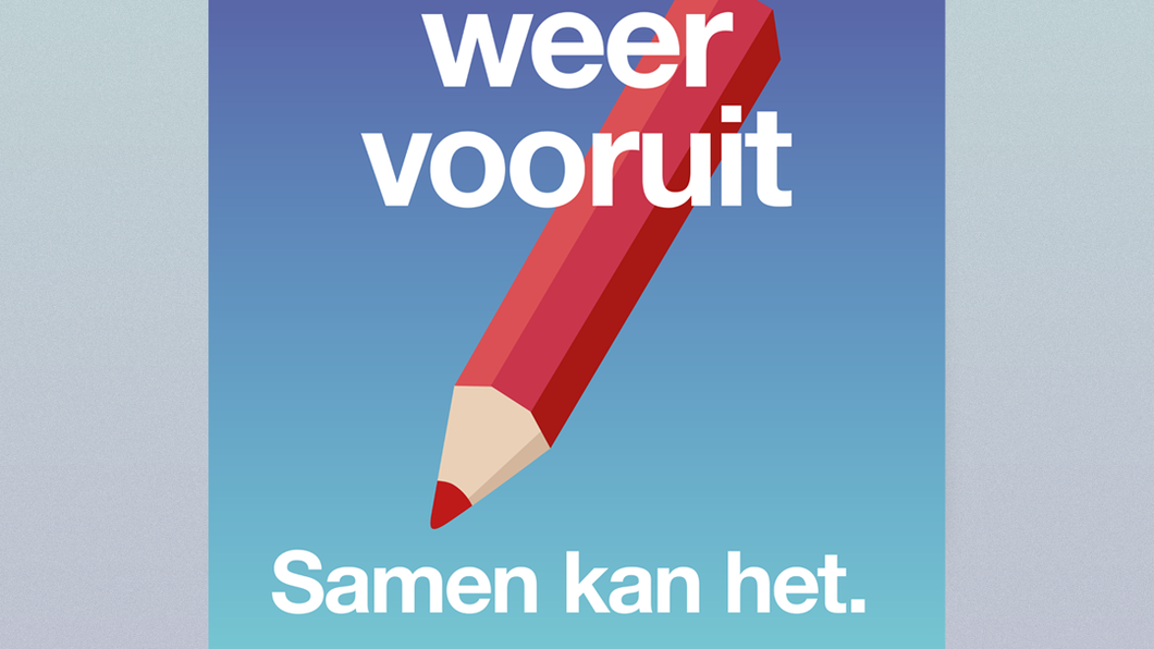 Poster Nederland weer vooruit