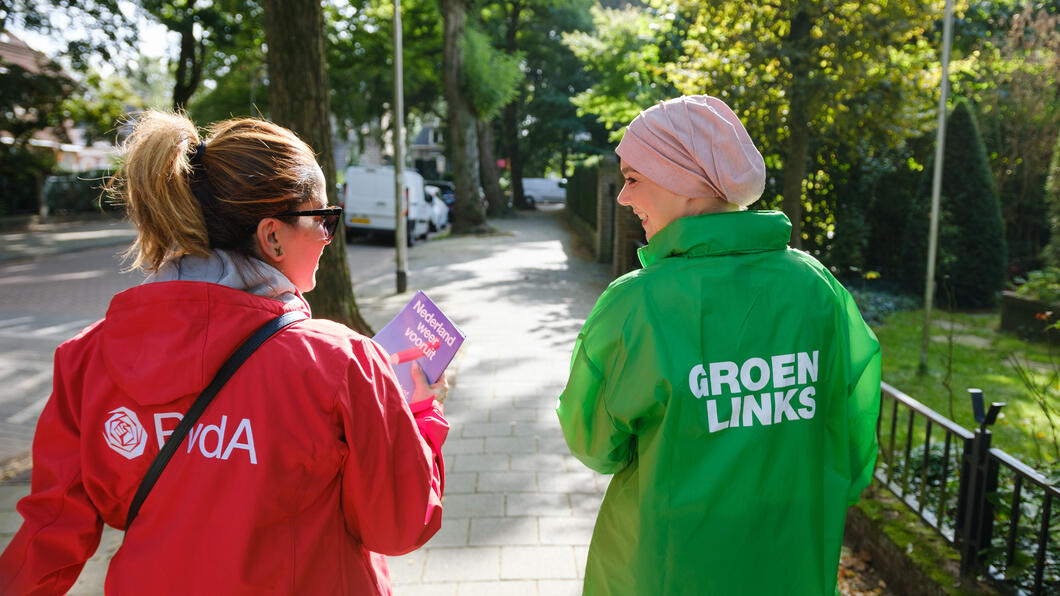 Campagne rood groen jasje