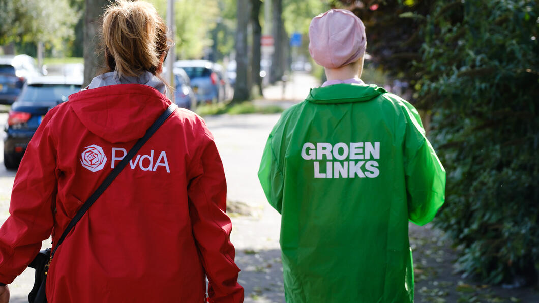 campagne rood groen jasje