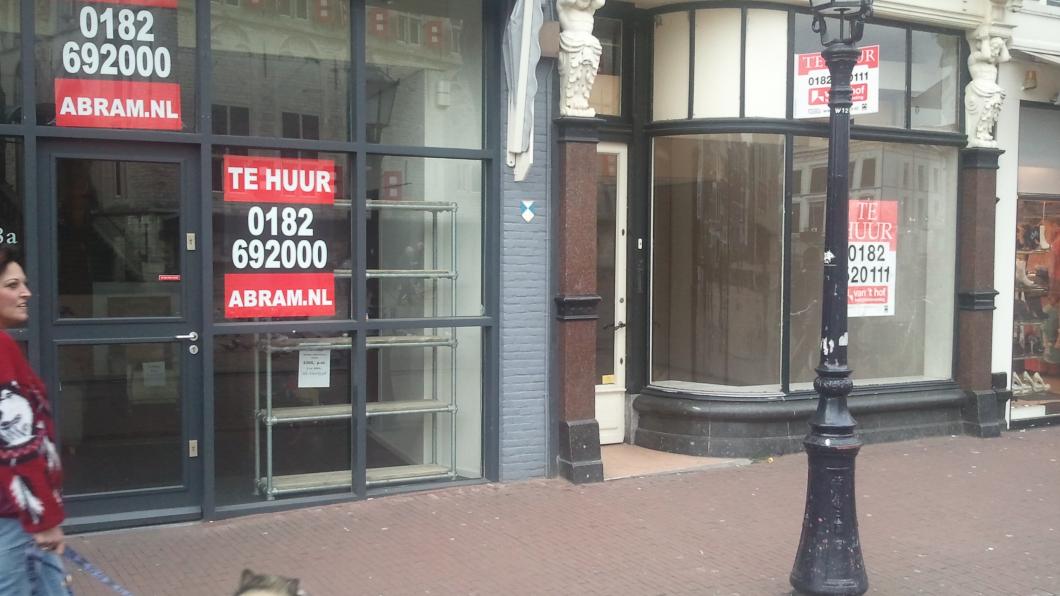 Lege winkelpanden in Gouda