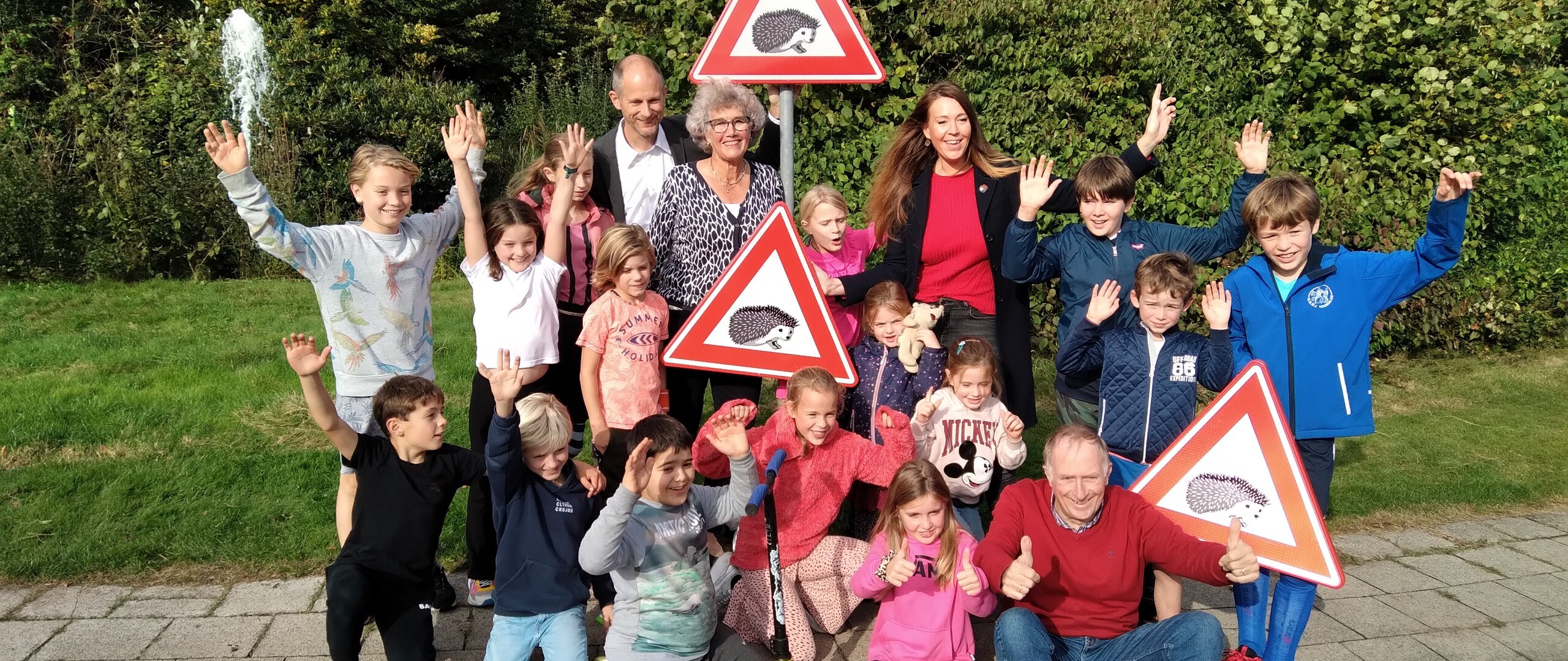 Onthulling egelbord Park Arenberg