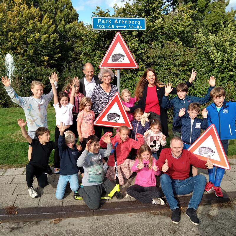 Onthulling egelbord Park Arenberg