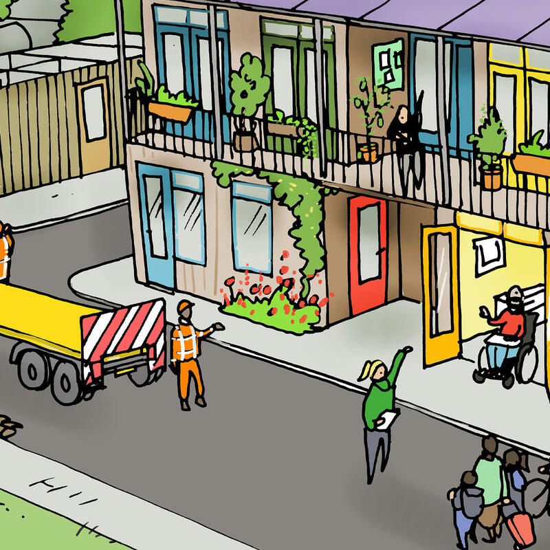 Illustratie bouwen