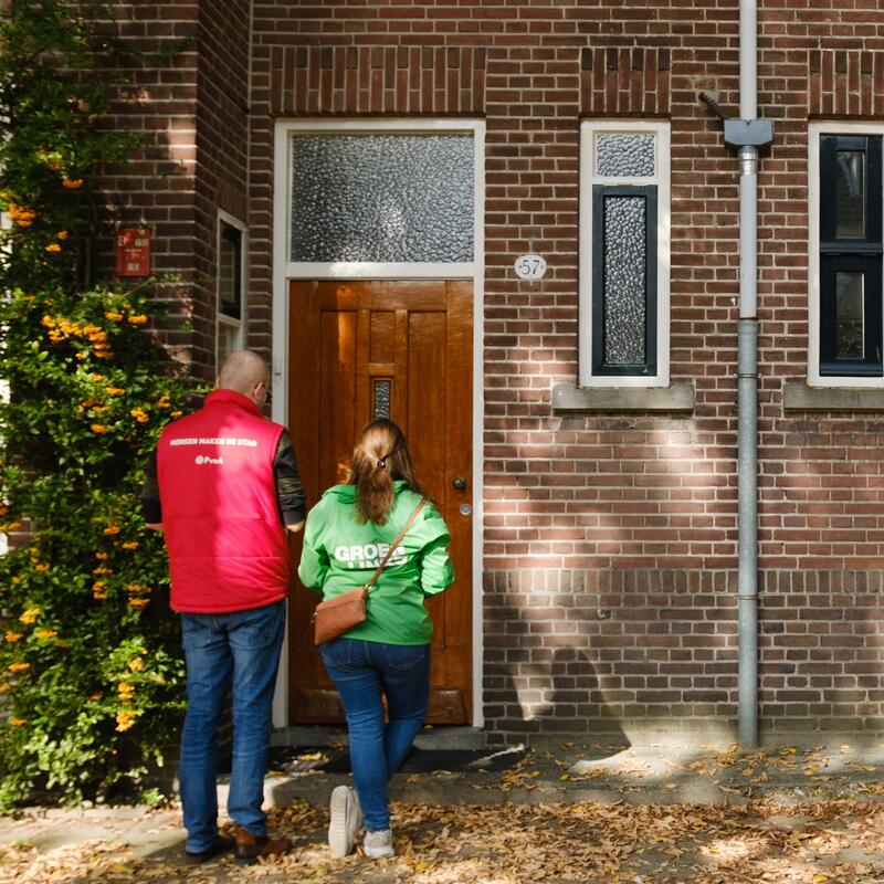 Huis aan huis campagne 