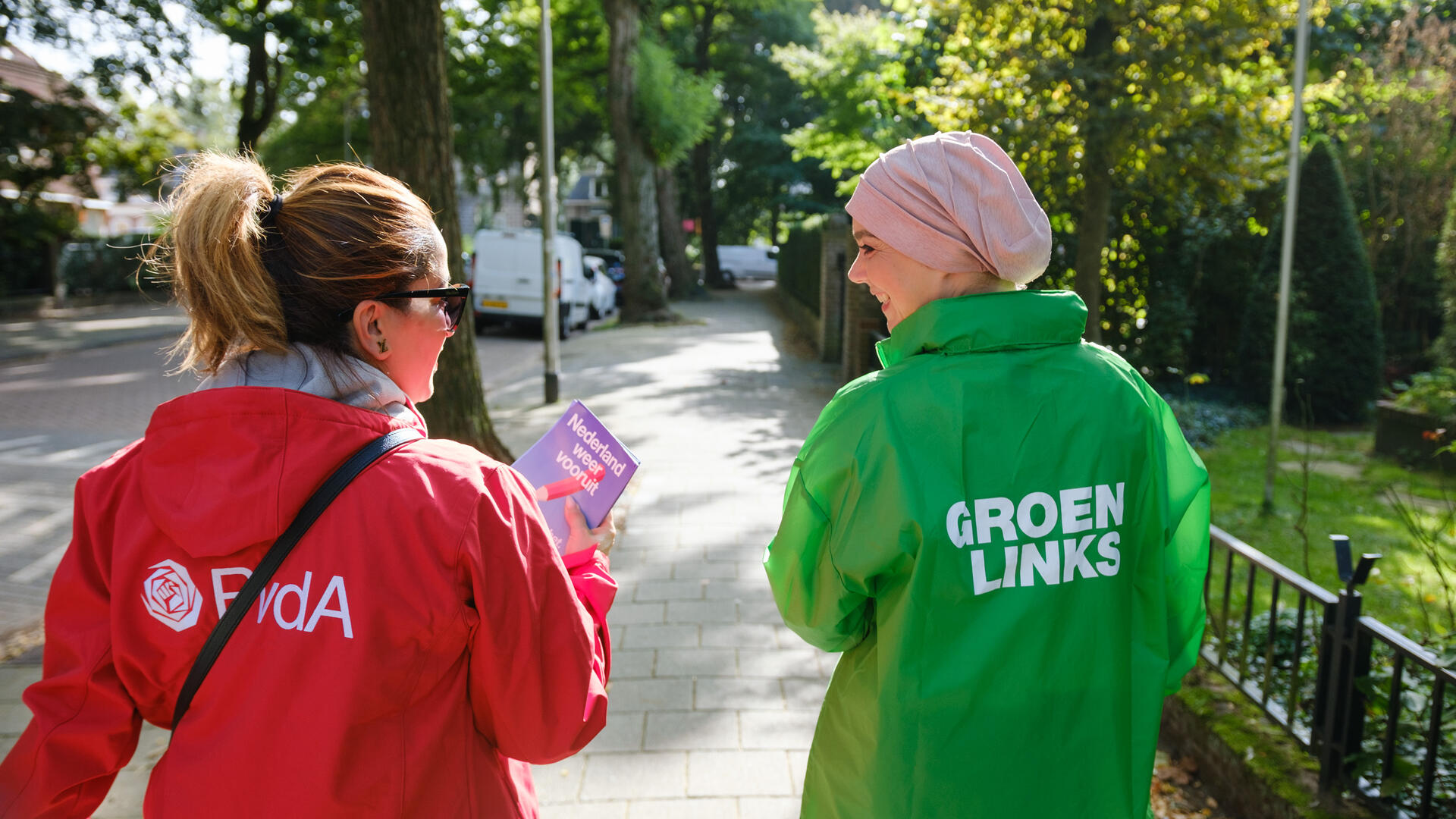 Campagne rood groen jasje