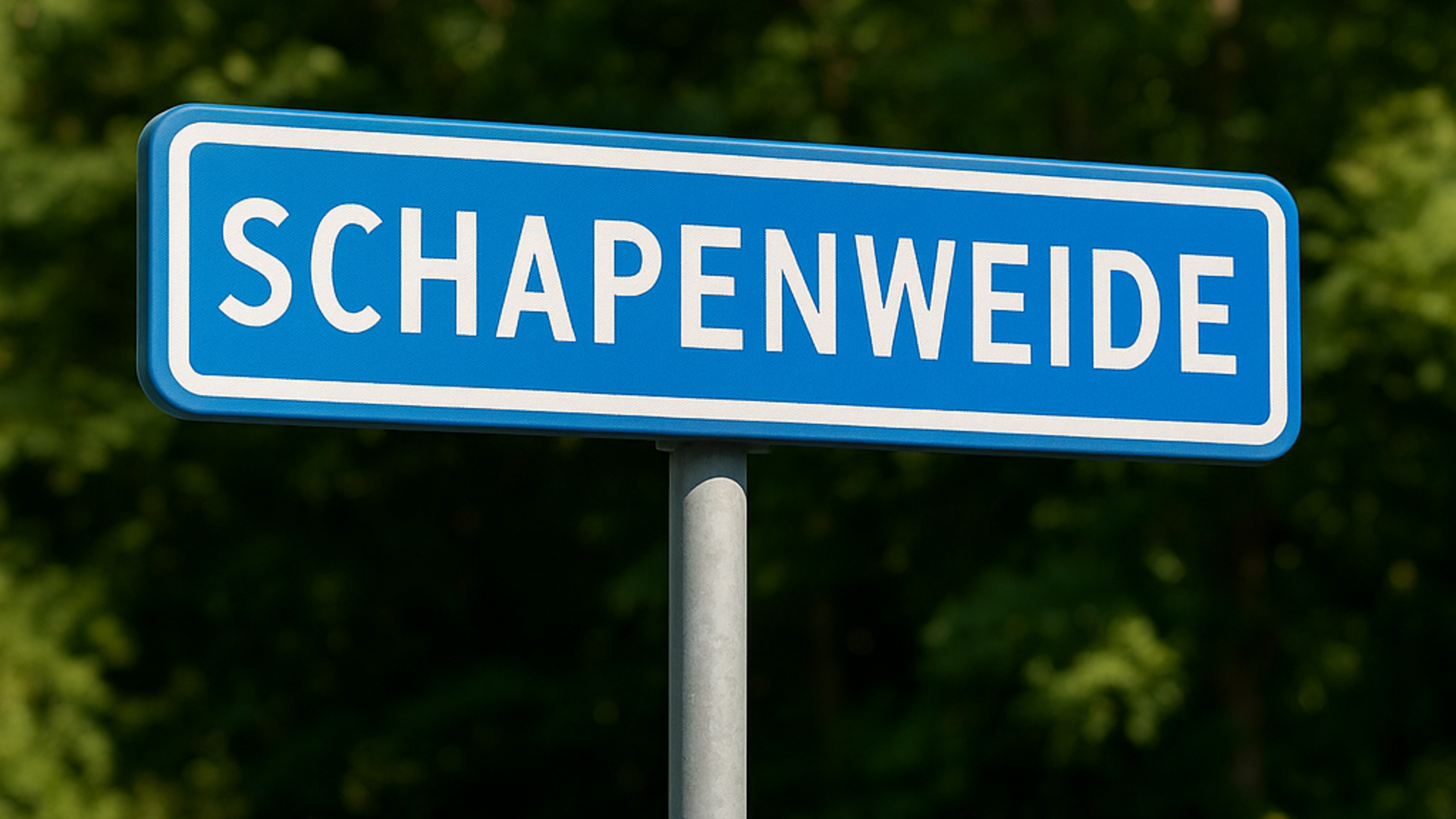 straatnaambord Schapenweide